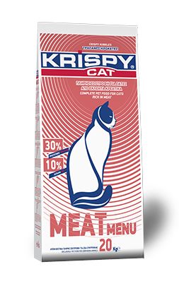 Krispy Cat Adult Meat Menu Μονόχρωμη 20kg