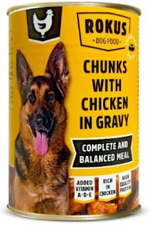 Rokus Σκύλου Κοτόπουλο 1250g (κιβώτιο 12 τεμάχια)