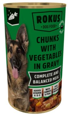 Rokus Σκύλου Λαχανικά 1250g (κιβώτιο 12 τεμάχια)